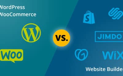 WordPress and WooCommerce compared with website builders and all-in-one systems